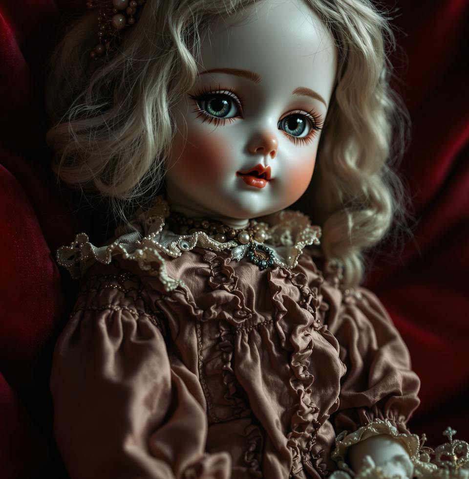 Robert and I were talking about the antique fair last weekend. Margaret Whitfield found a lovely little porcelain doll, but frankly, I found her enthusiasm for it rather excessive. Some people just don't know when to stop.