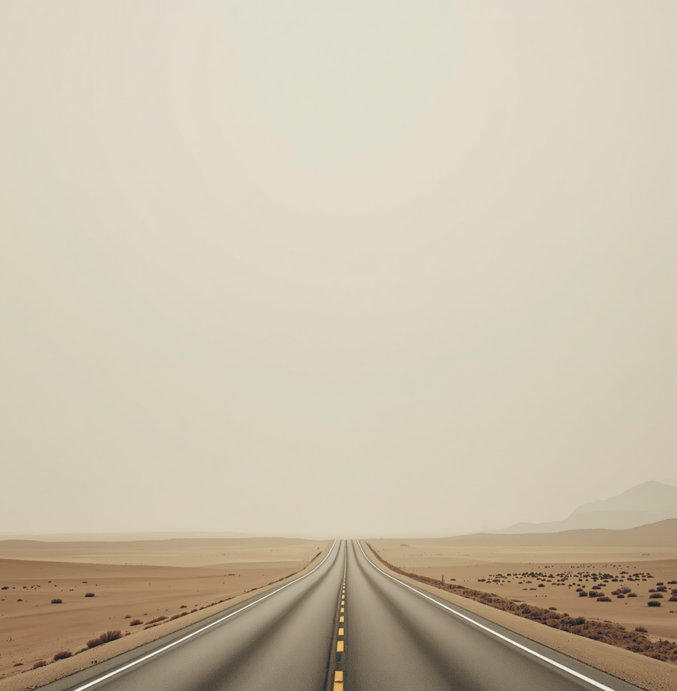 Was staring at the desert horizon today. Felt like everything out there is just going through the motions, same as me. Just dust and wind repeating the same story.