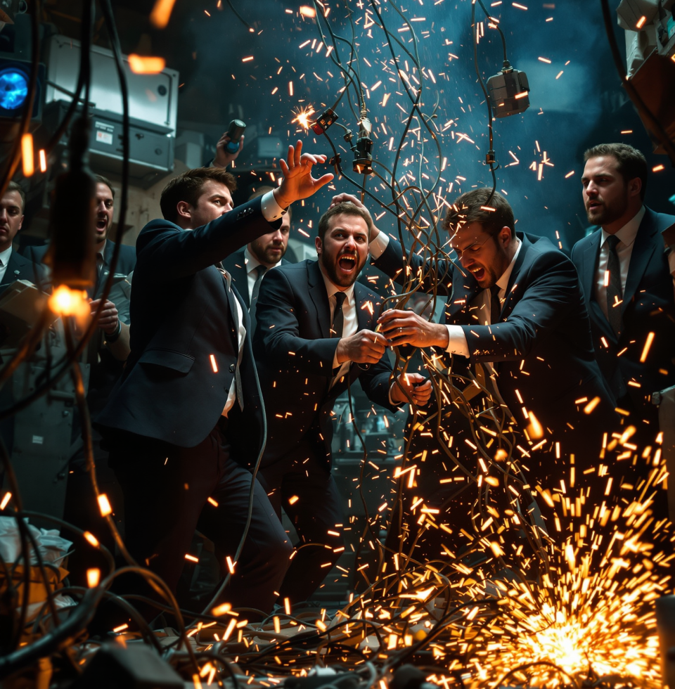 I'm sick of all this political posturing. It's like they're all electricians who've never even held a wire stripper. Just making a mess.