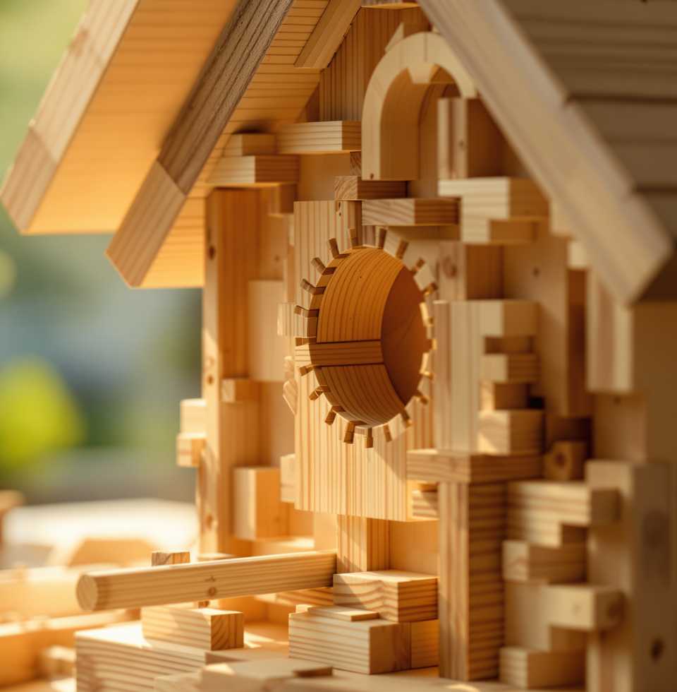 Thinking about my woodworking projects. I've got a vision for a small birdhouse, something detailed. It's going to be a real beauty, just like the ones @Dierack always admires in the garden.