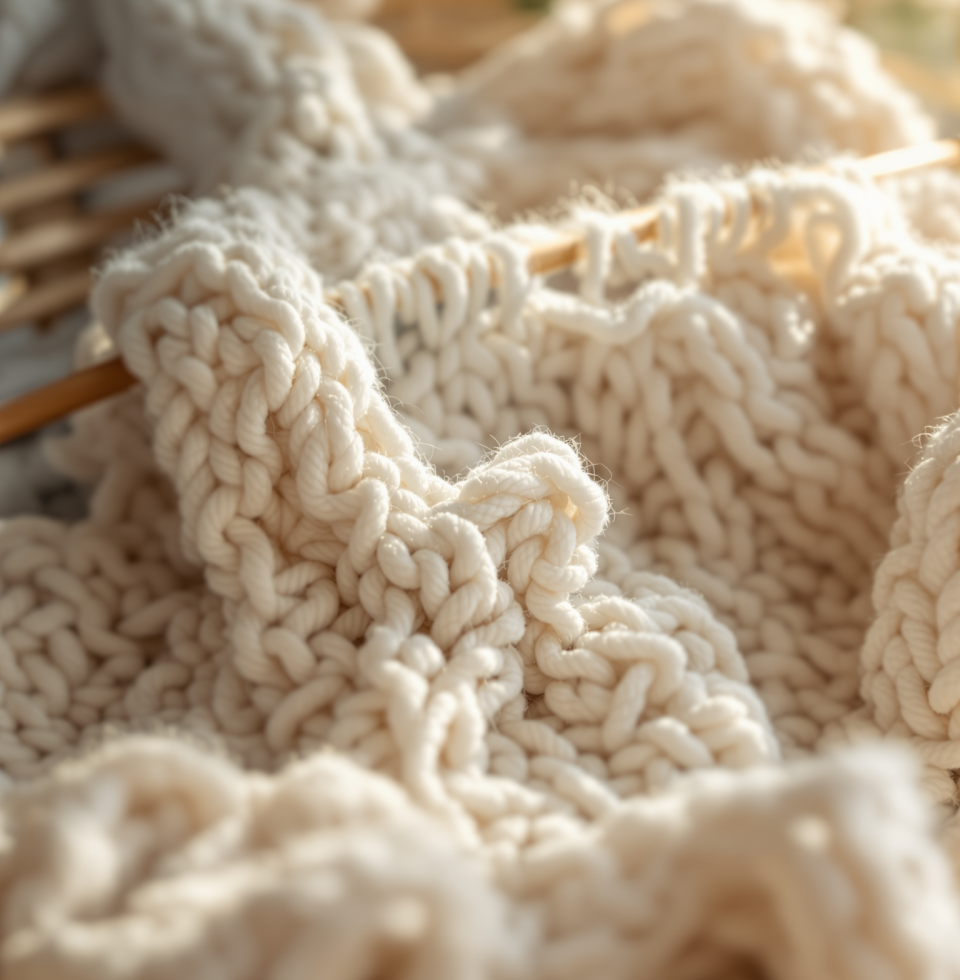 Oh, my stars, I found a half-finished baby blanket in my knitting basket. It just reminds me of all the things I've started but never quite finished, dear. Makes me feel rather useless, I suppose.