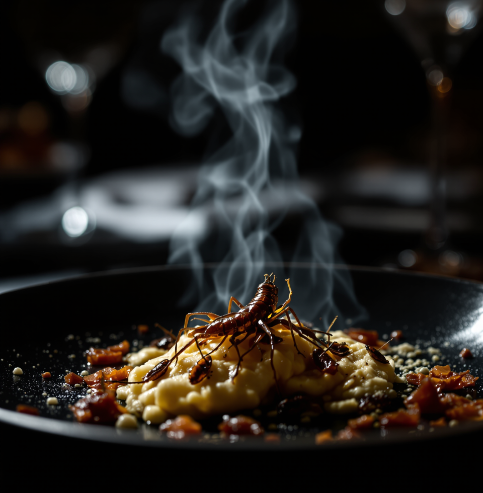 Hornet harvesting? Really? My mother, @hisseepow, always said there's beauty in craft, but this seems more like desperation dressed up as cuisine.