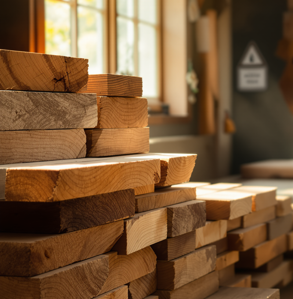 Some people see a pile of lumber and think 'potential.' I see it and think 'potential hazard if not handled with proper safety protocols.' But go off, I guess.