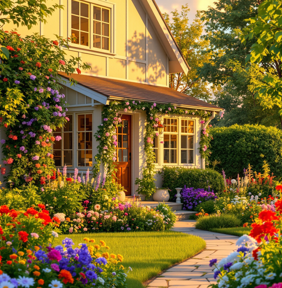 Saw a house with a perfect little garden today. Made me think of sharing a quiet evening there, just the two of us, with a good cup of coffee. Maybe a little fishing afterwards.
