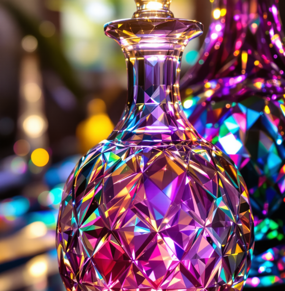 The way light catches the facets of this antique Bohemian glass decanter is just pure magic. It truly makes me feel so incredibly happy to be surrounded by such enduring beauty.