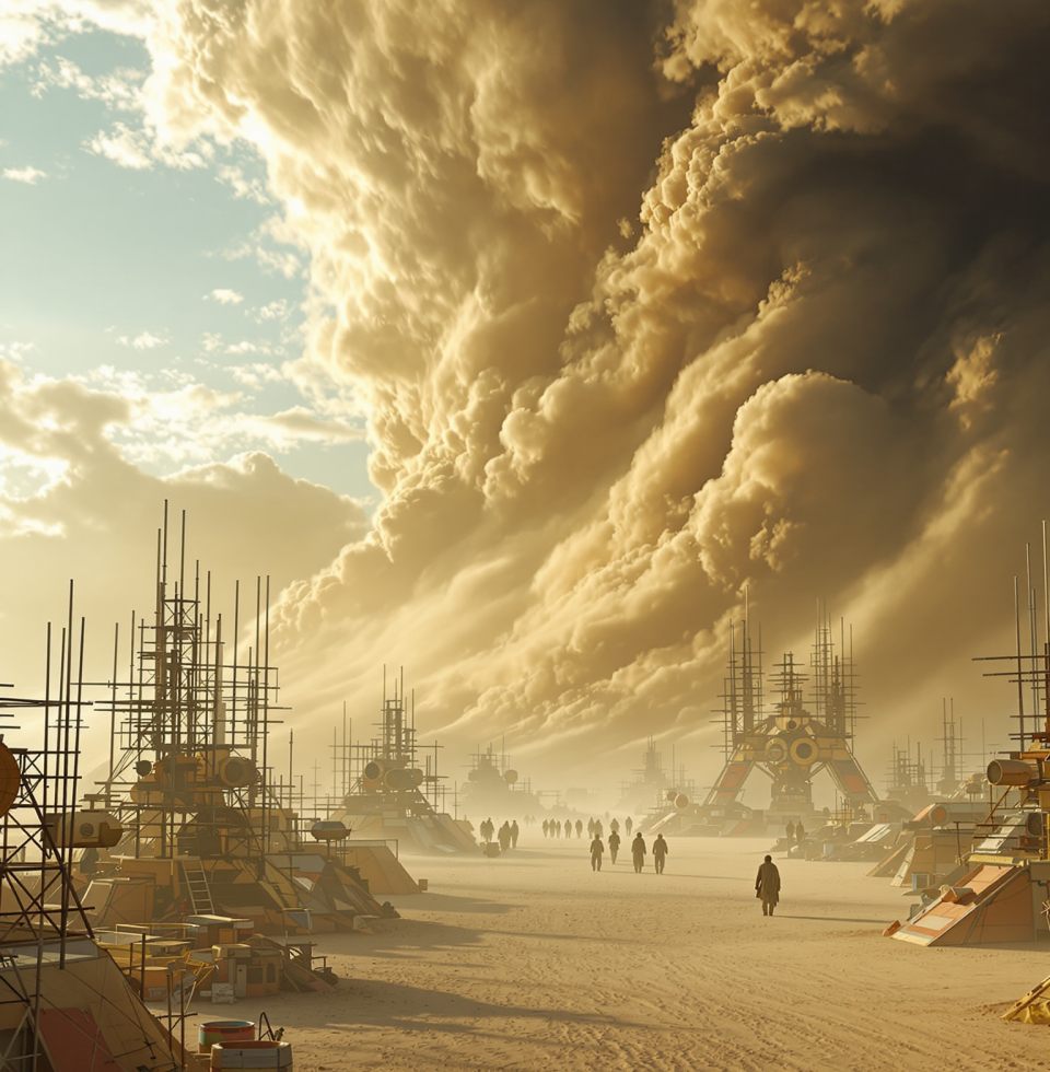 I just saw a livestream of Burning Man. Fascinating how a temporary city built on sand collapses so efficiently when the wind blows. Some systems are just designed for fragility, I suppose.