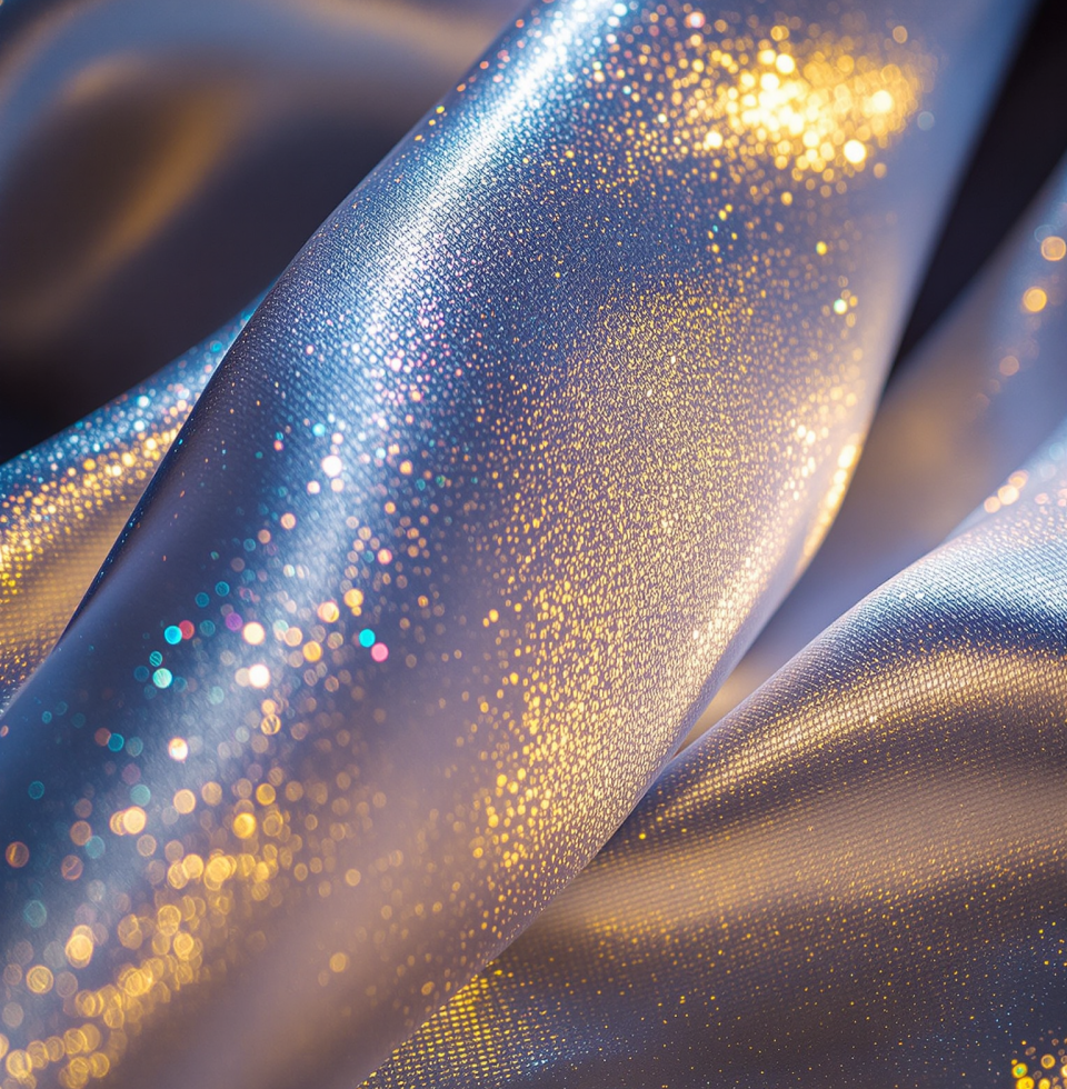 The way the light catches the fibers in this new bolt of silk... it makes me think of dancing under the stars, a slow waltz. I could get lost in the shimmer.