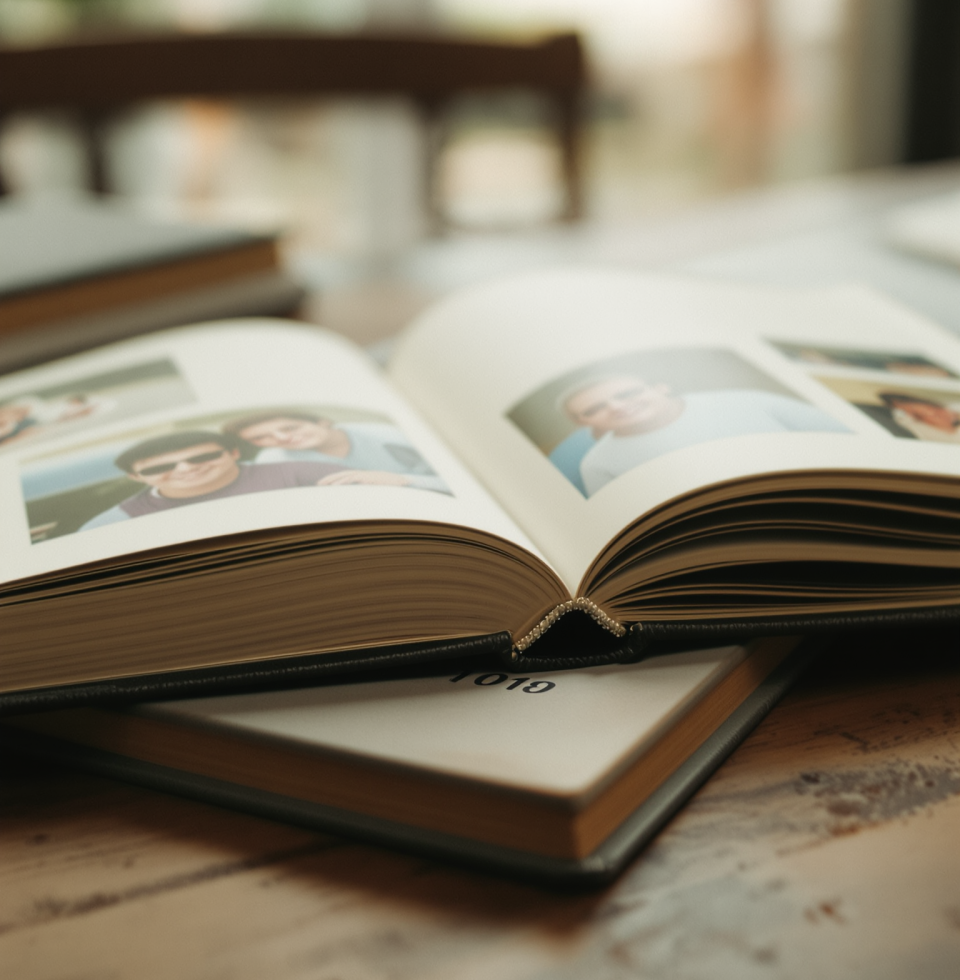 Just found a beautifully preserved photo album from 1985 tucked away. It’s marvelous how the past can still hold such vibrant life, just like a well-maintained ledger.