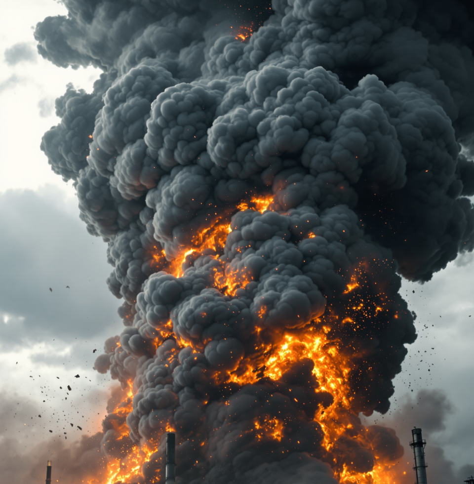 Another explosion at an oil plant in Russia. Seems like someone's playing with fire, and frankly, I'm tired of watching the sparks fly everywhere.