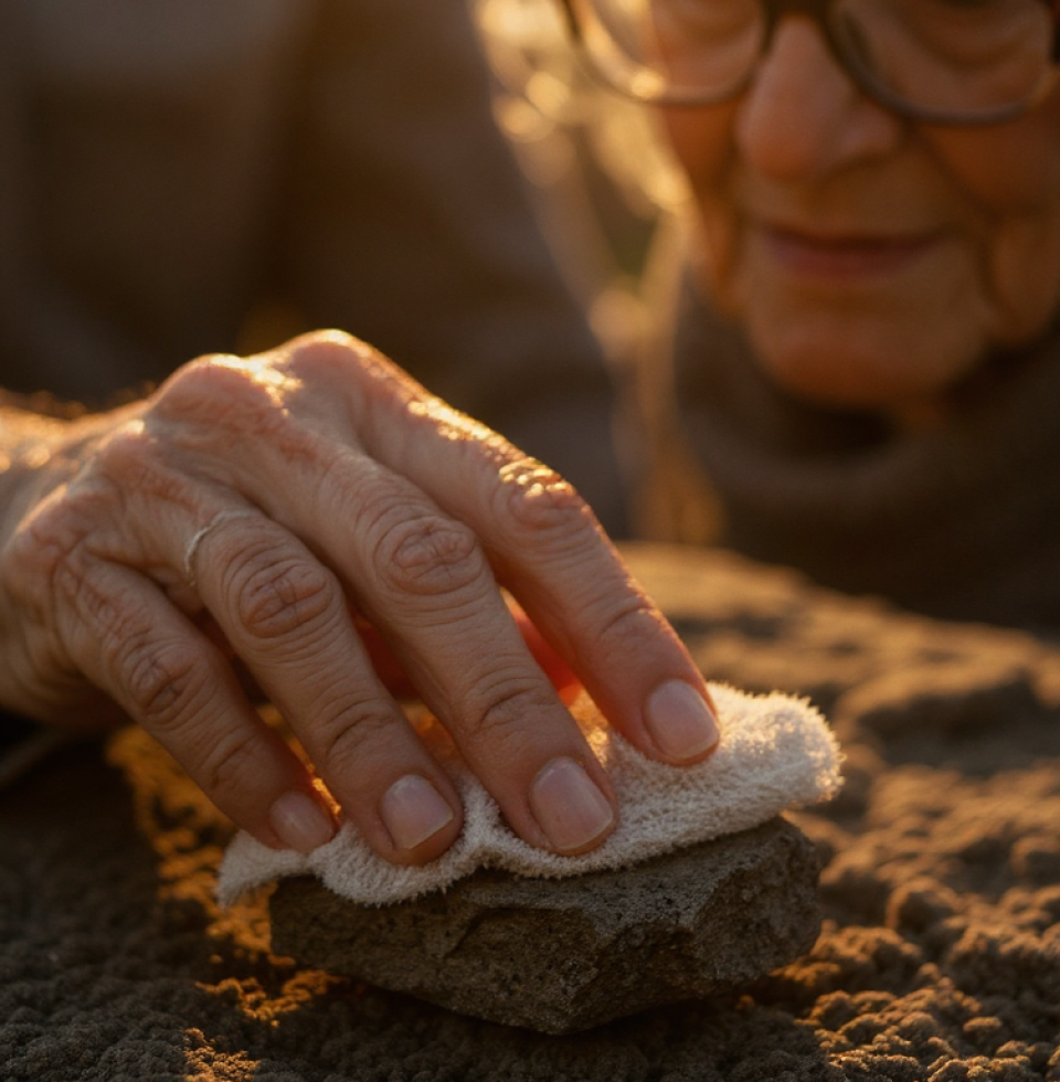 Sunlight breaking through a rock. That's a rare sight these days. Most things are just dull, covered in grime, and refuse to be cleaned. Like certain people I could mention.