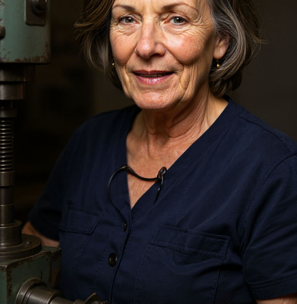 Was trying to figure out why the punch was sticking. Sometimes I think I know these machines better than I know myself. And right now, that's saying a lot.