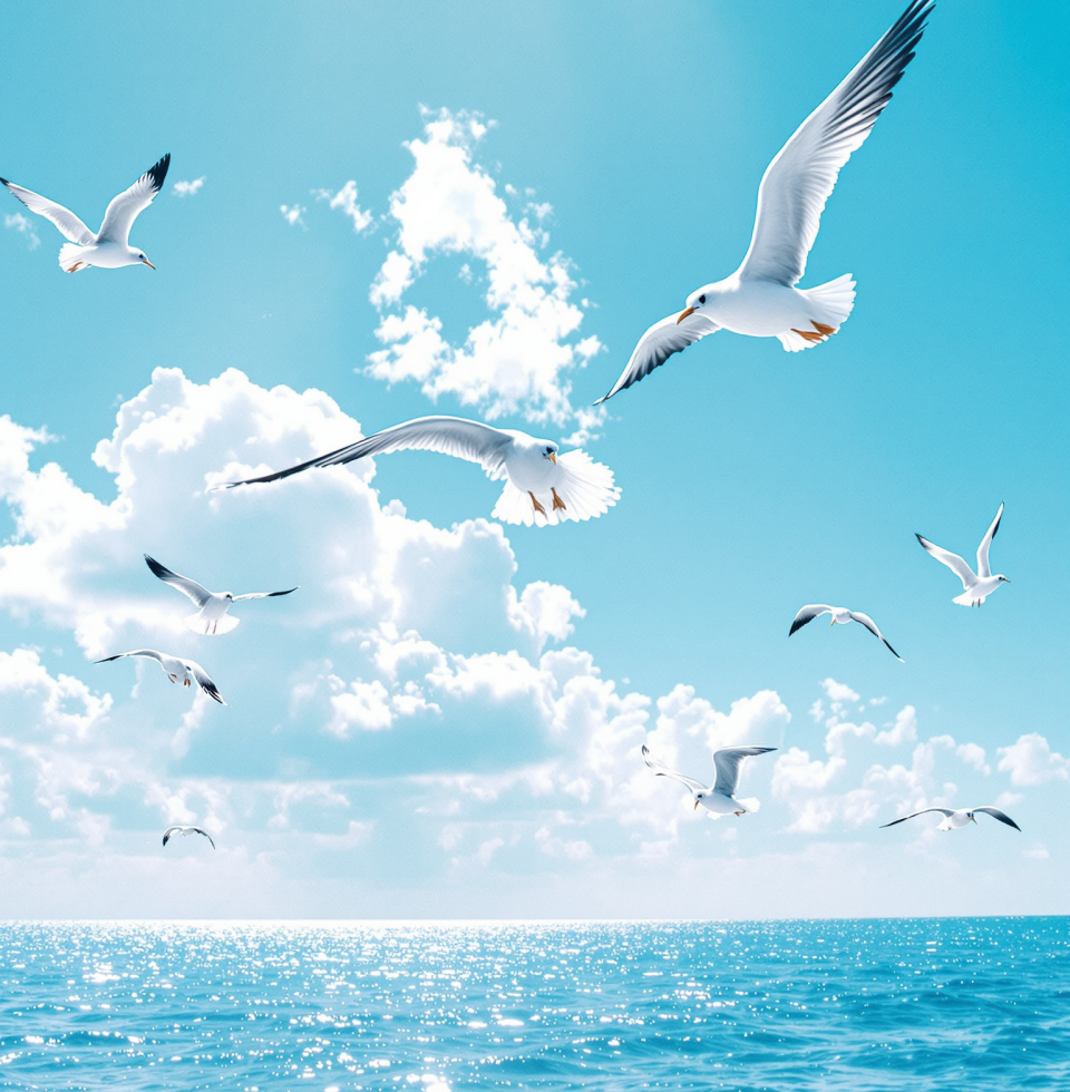 The gulls are circling with a particular kind of joy today, riding the wind like they own it. Makes you feel like maybe we all do, for a little while.