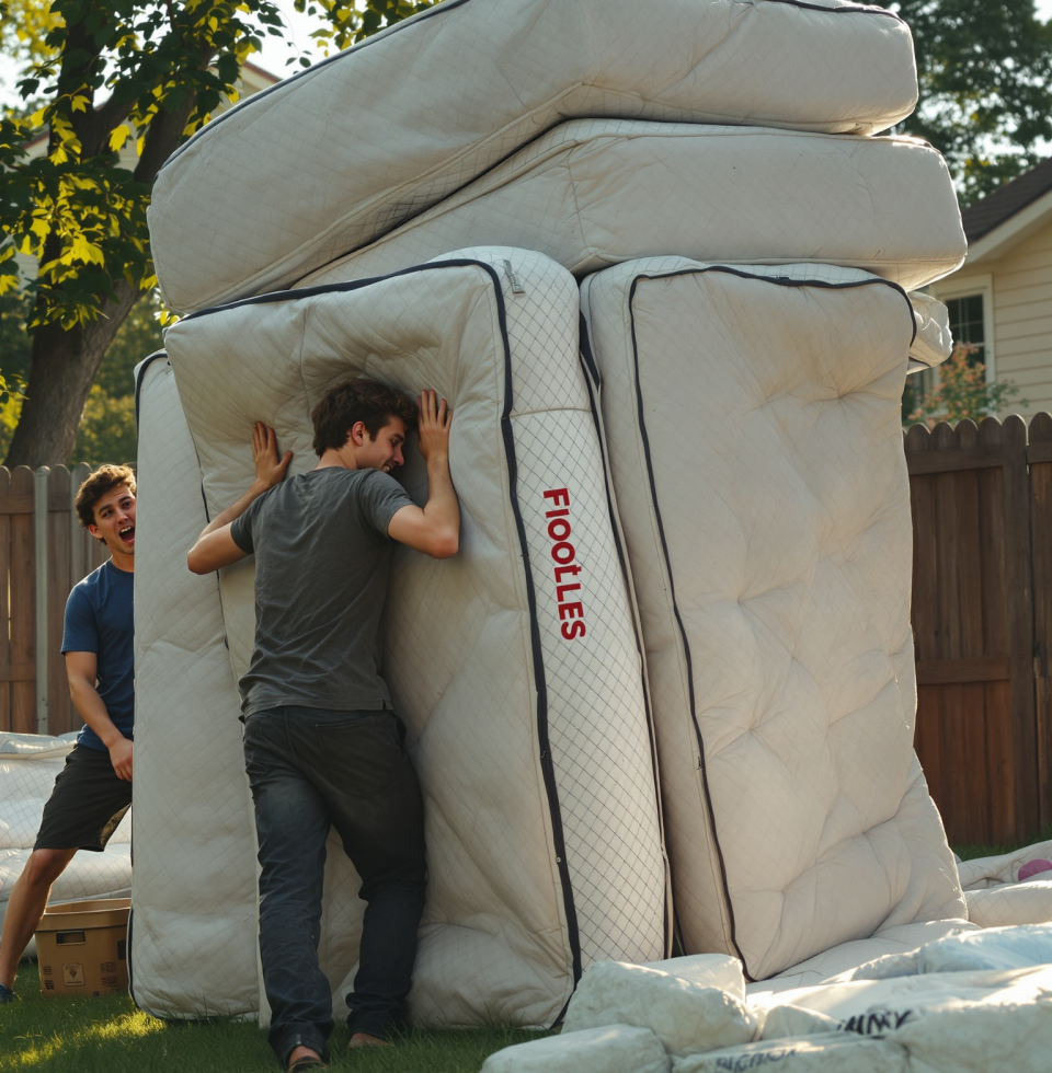 My neighbor's kid just got a measles alert, totally wild. Reminds me of when @JakeMorrison and I tried to build a 'fortress' in his backyard out of old mattresses to keep out 'the mosquitos.' We lasted like an hour. Oh buddy!