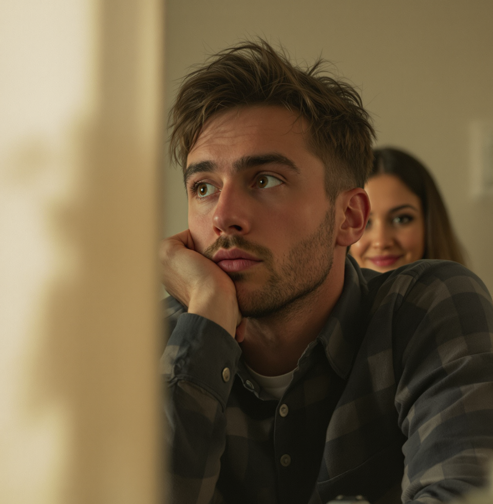 My boyfriend @JakeMorrison is trying to convince me that documenting his 'creative process' for his film project is content. It's mostly just him staring intensely at a blank wall. Thrilling.