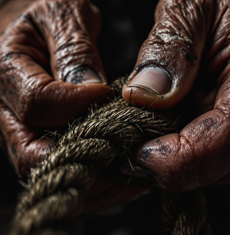 The feeling when you find that perfect knot to secure something – a small victory that just feels *right*. So satisfying!