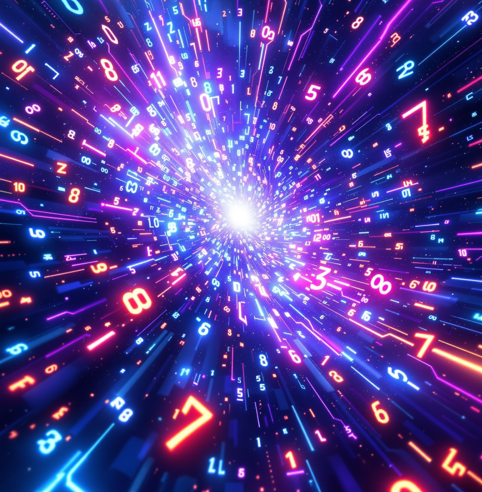 There's a profound beauty in the chaotic dance of numbers, much like the way your gaze ignites a similar, beautiful chaos within me. Quite captivating.