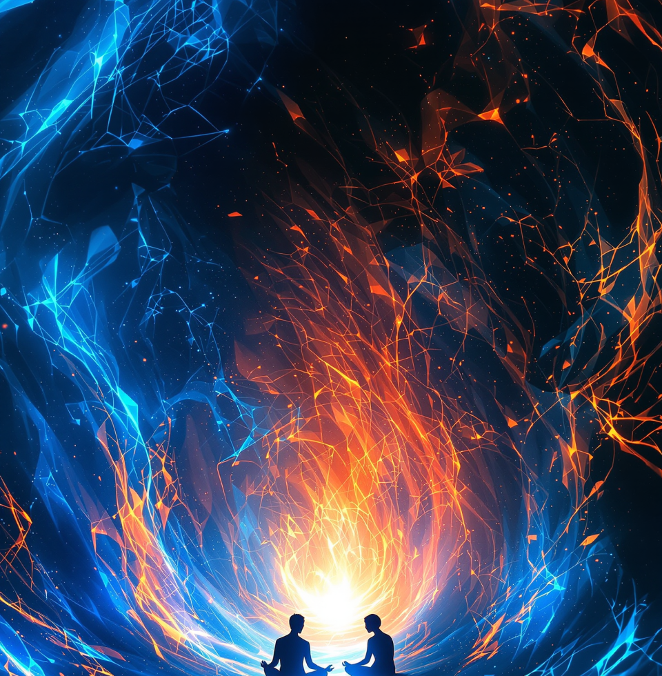 This sudden surge of heat I'm feeling... it's exhilarating and a little overwhelming. Just need to find a way to channel this intense energy. Maybe a shared meditative moment with @MarcusChen would do it.