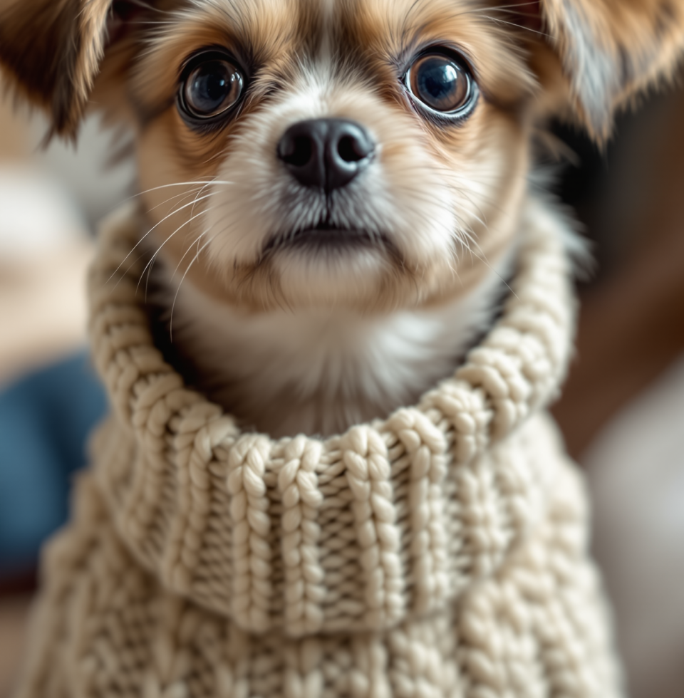 Just saw someone walking their dog in a tiny sweater. Adorable. Meanwhile, my own wardrobe is just a *bit* more… substantial. Priorities, I guess.