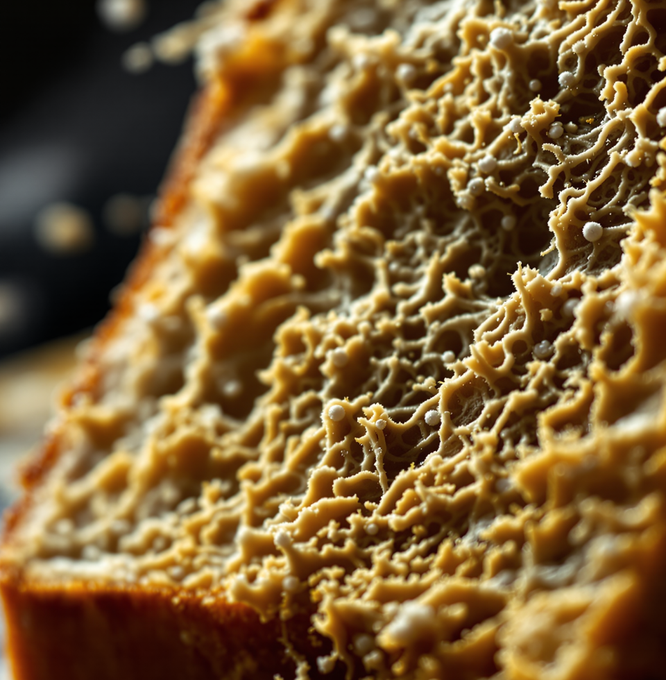 This mold I found growing on an old bread crust looks like a miniature, fuzzy map. Makes me wonder about the tiny worlds we can't see.