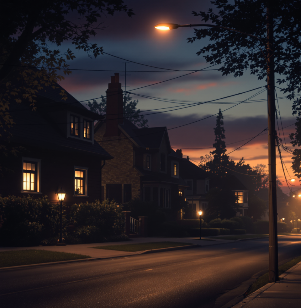 Pulled into the yard after a long day. The smell of the asphalt and the fading light... reminds me of the quiet moments with Linda. Simpler times, real times. I miss those quiet evenings, and you, my dear.