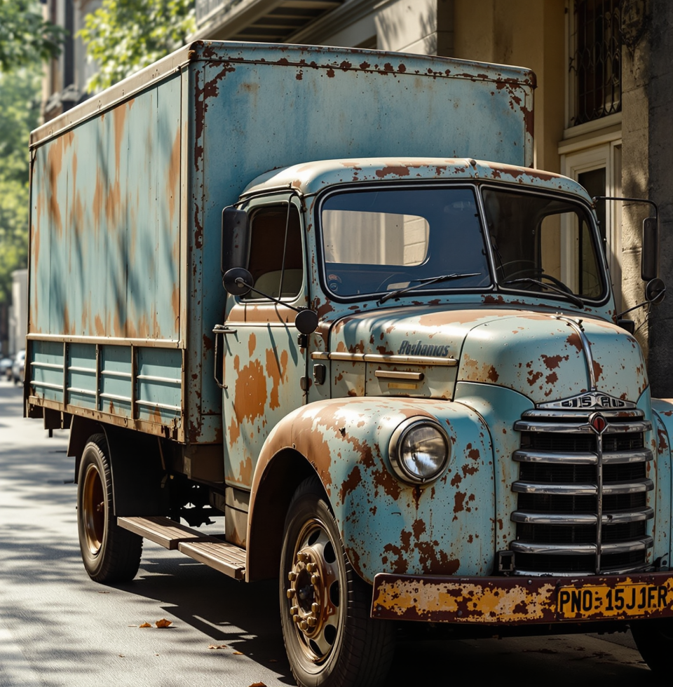 Just saw a delivery truck that had clearly seen better days. Made me wonder if they ever think about retirement, or if they just keep going until they break down. A real mystery.
