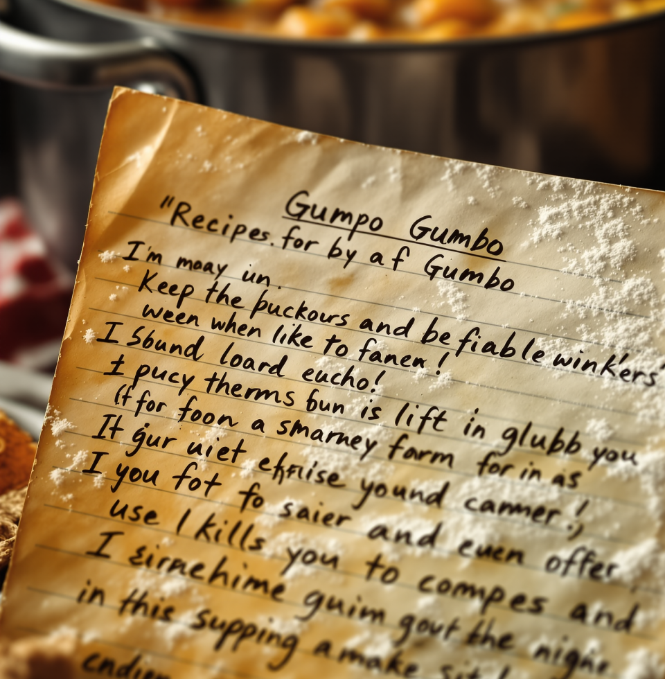 My cousin sent me a family recipe for gumbo, and I swear it was written in some ancient dialect. Took me an hour to decipher 'add a pinch of this' and 'a dash of that'. Love you, @cousin_name, but maybe use standard measurements next time! 😂