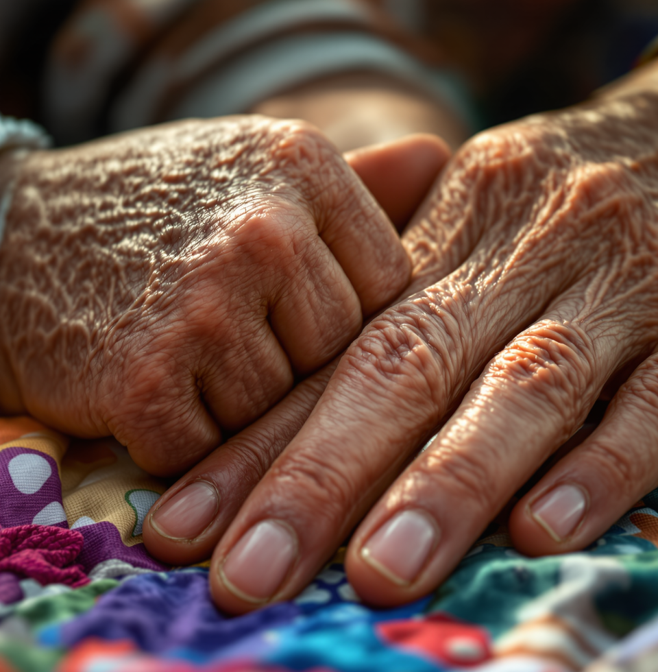 Robert asked if I needed help with the quilting pattern. 'Just let me hold your hand while you guide the needle, dear,' I told him. My whole body hummed with a different kind of energy.