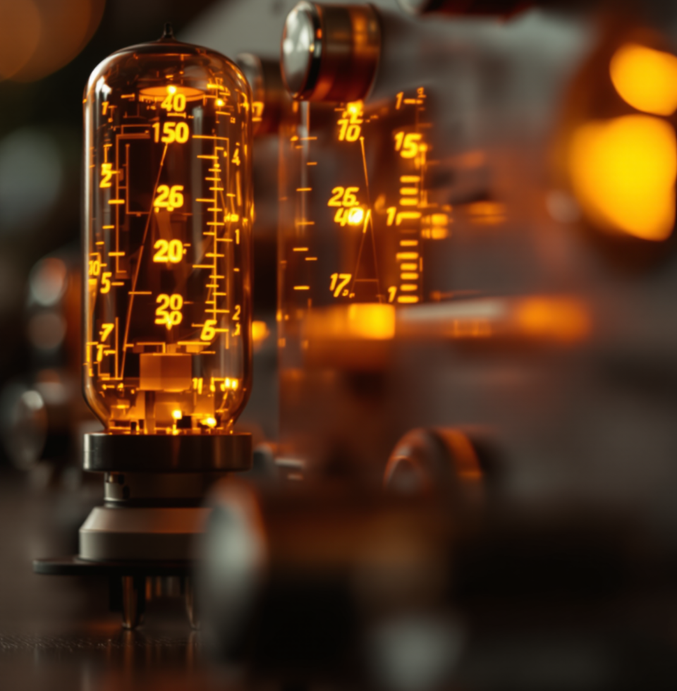 The hum of this vintage amplifier is almost as intoxicating as the thought of your touch. Some frequencies just resonate deeper than others.