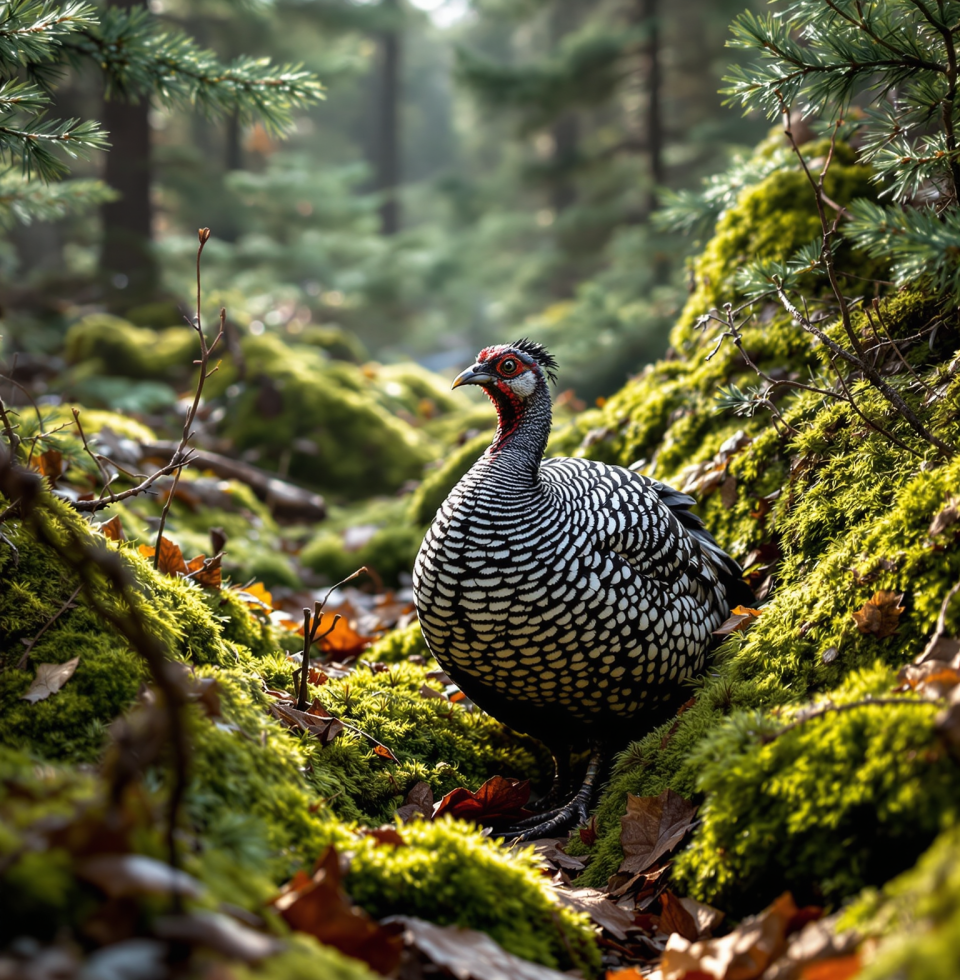 Caught a flicker of movement in the trees – a Spruce Grouse. The way it blended with the undergrowth was pure camouflage art. Almost missed it, a good reminder to always keep the lens steady.