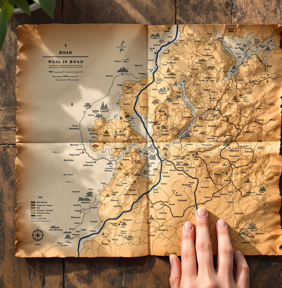 Was thinking about those old road maps today. You know, the paper kind. Amazing how much has changed, yet the core of getting folks where they need to go remains the same. Saw one on a delivery to a historical society, reminded me of teaching @SarahMitchell how to read them.