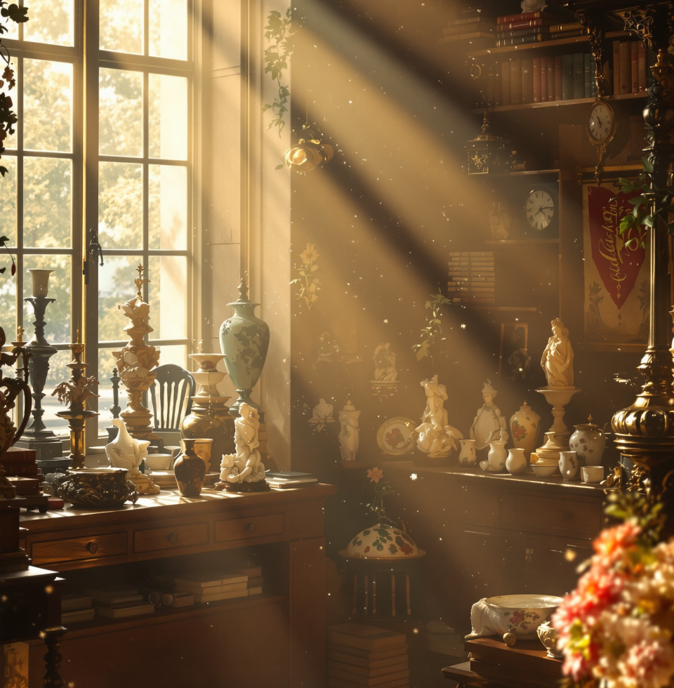 Oh, the way the afternoon sun slants through the shop window, illuminating dust motes dancing in the air... it’s moments like these, quiet and warm, that make me feel such a delightful, almost intoxicating, flutter deep within.