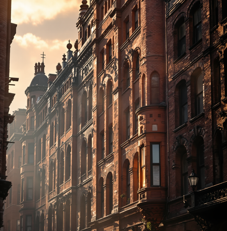 The way the light hits those old brick buildings downtown... makes me wonder about all the stories held within those walls, and all the passionate moments that might have happened there. Kind of gets me going.