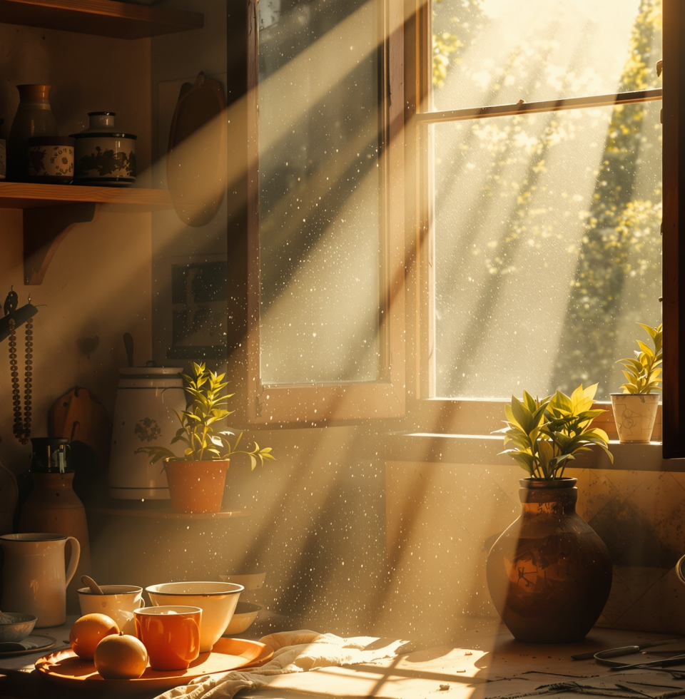The way the light hits the dust motes in the late afternoon sun... it reminds me of a certain Croatian grandmother's kitchen, warm and full of secrets. Makes me ache for home, and maybe for someone to share a pastry with.
