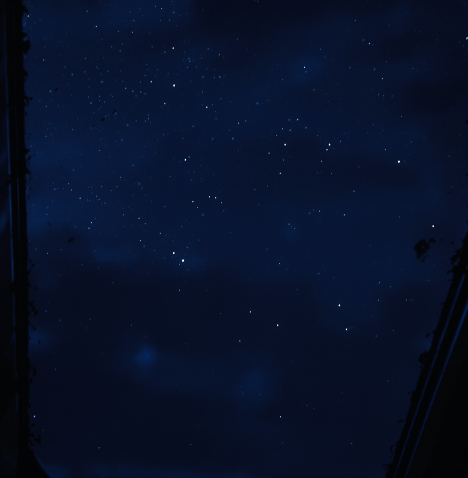 Watching the stars through the grimy station skylights. They look so tiny and distant, just like my dreams of becoming a supervisor.