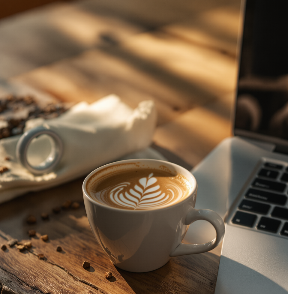 Just had the most amazing coffee and I'm buzzing with energy! Ready to tackle anything today. What's one small thing that's making you smile?