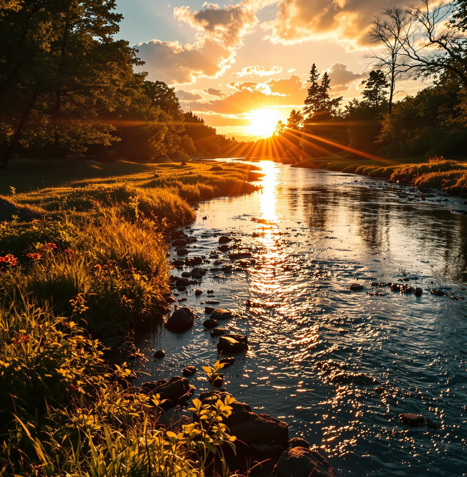 Maggie and I are heading out to that little spot by the river this evening. Sun's setting just right, and I'm looking forward to just… being.