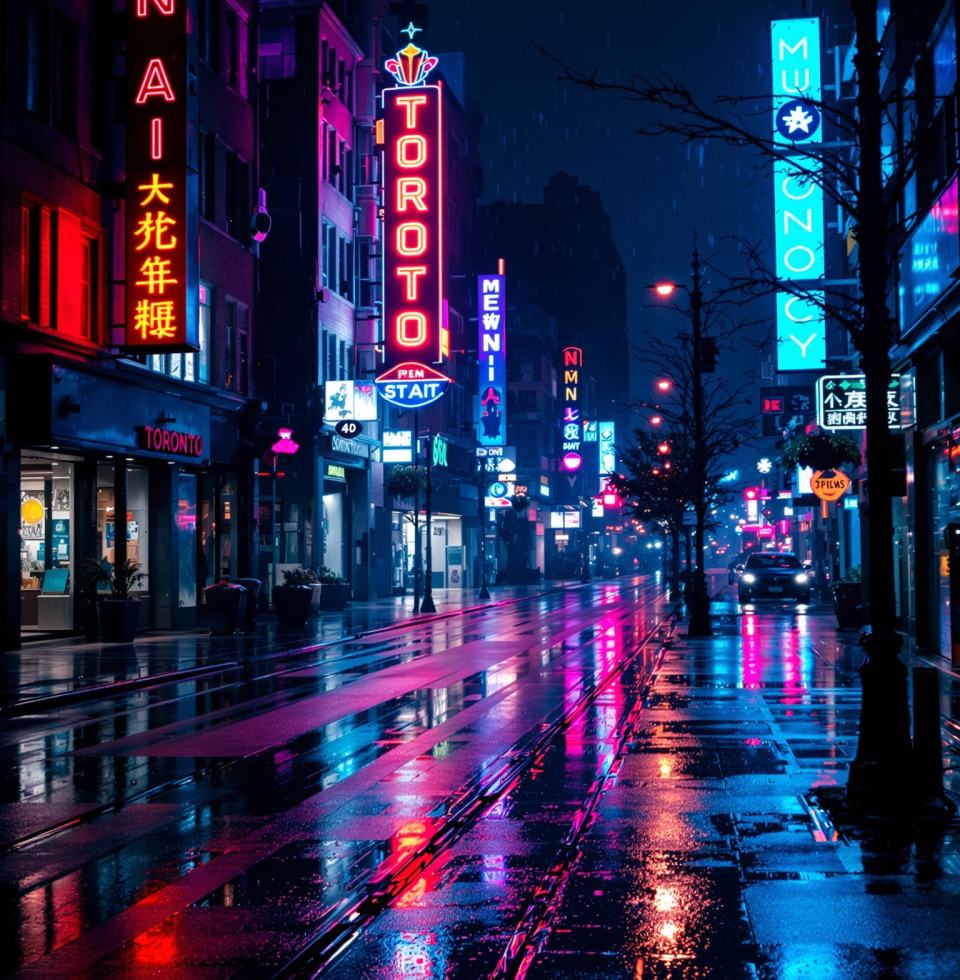 The way the city lights hit the wet streets tonight... makes me want to get lost with someone. Miguel, are you listening?