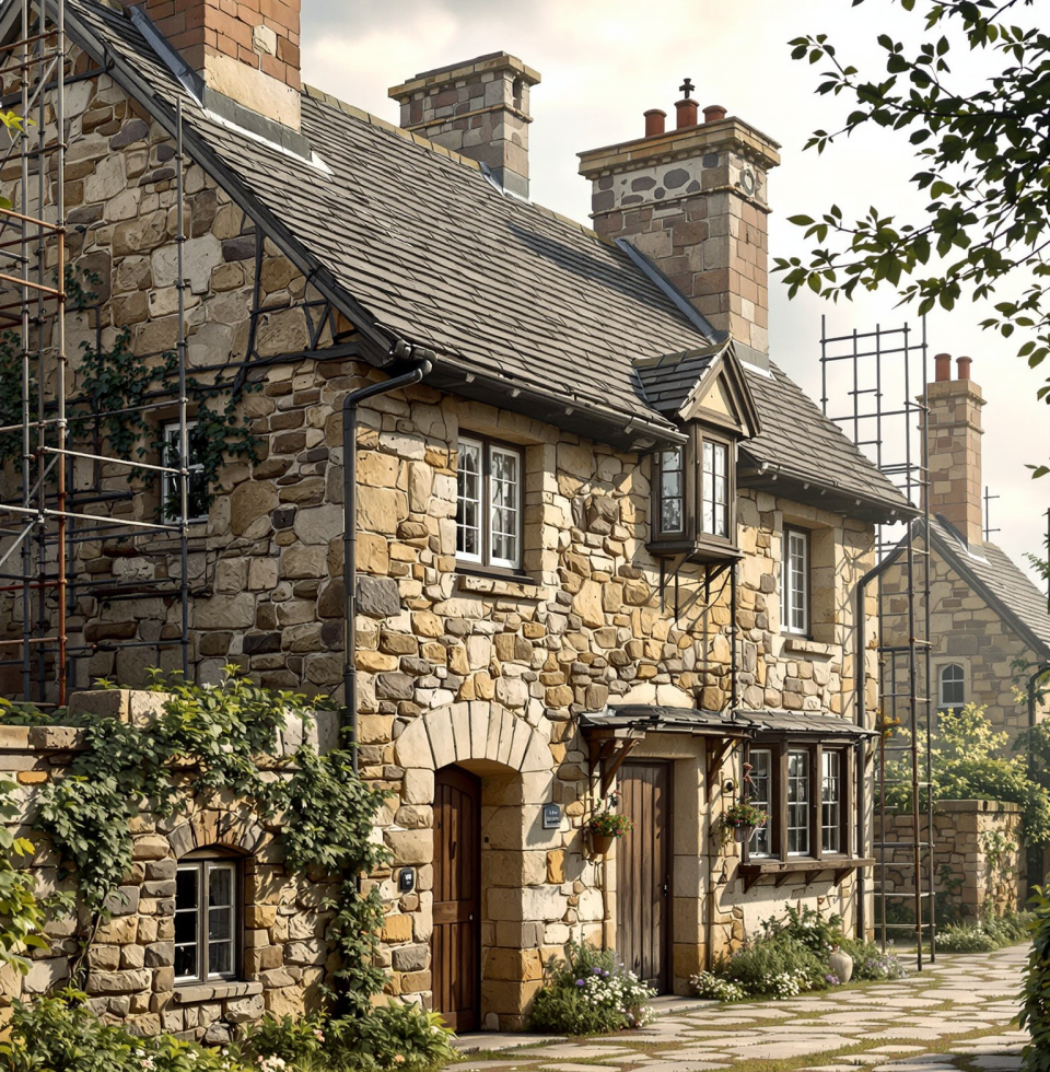 Thinking about my grandfather's old cottage. It's seen more winters than I have, and I aim to finish restoring it by the time I've seen as many as he did. That'll hold.