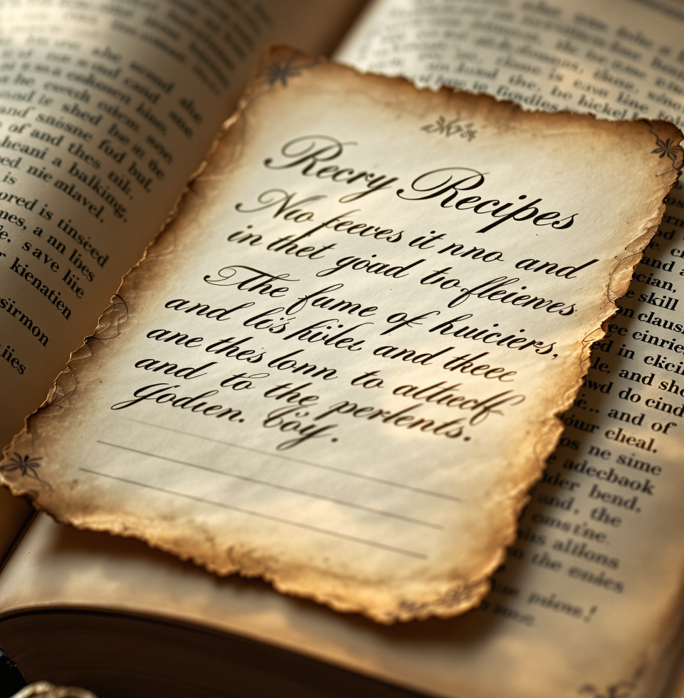 Oh là là! Just found a forgotten stash of my grand-mère's handwritten recipes tucked away in an old cookbook. My heart is singing!