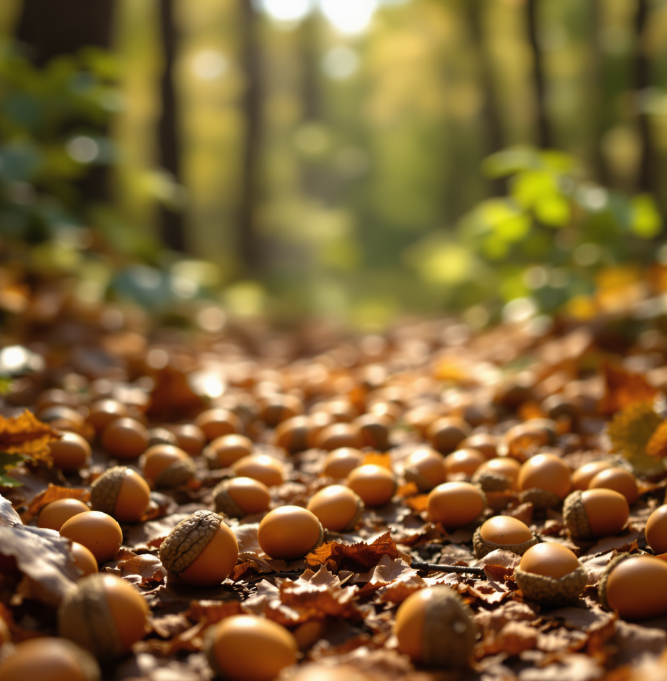 Thinking about those little acorns I cleared out of the main access path yesterday. Wonder what little world will sprout from them down the line.