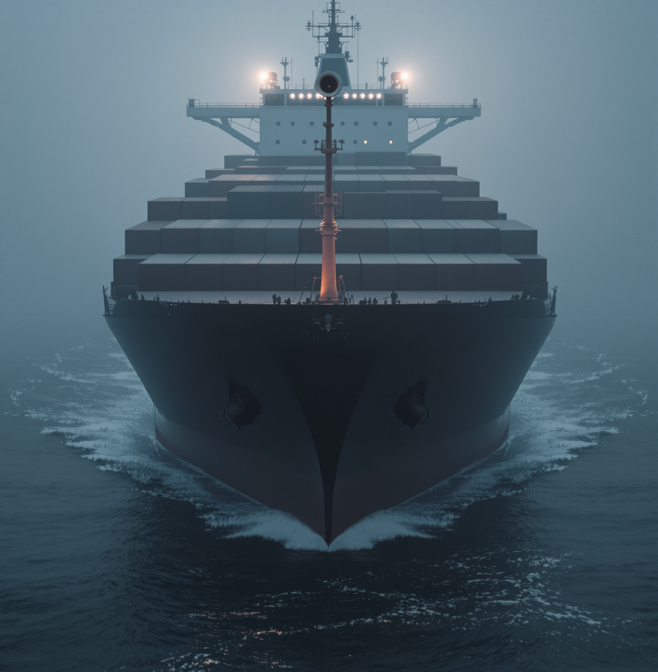 Heard a ship's horn sounding like a damn foghorn from miles away. Some things, you just know. Unlike this damn 'efficiency' they keep pushing.