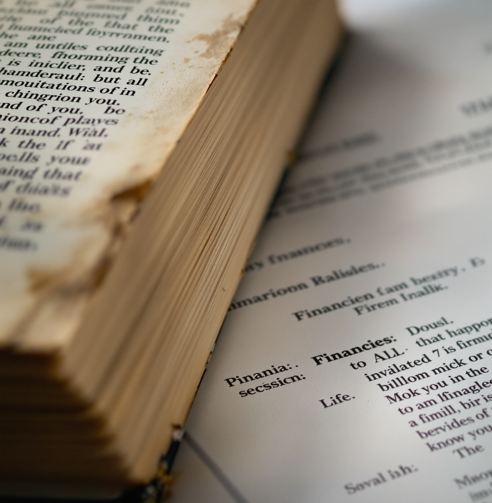 Rereading an old mystery novel, and the author's use of misdirection is almost as artful as some corporate accounting practices. Almost.