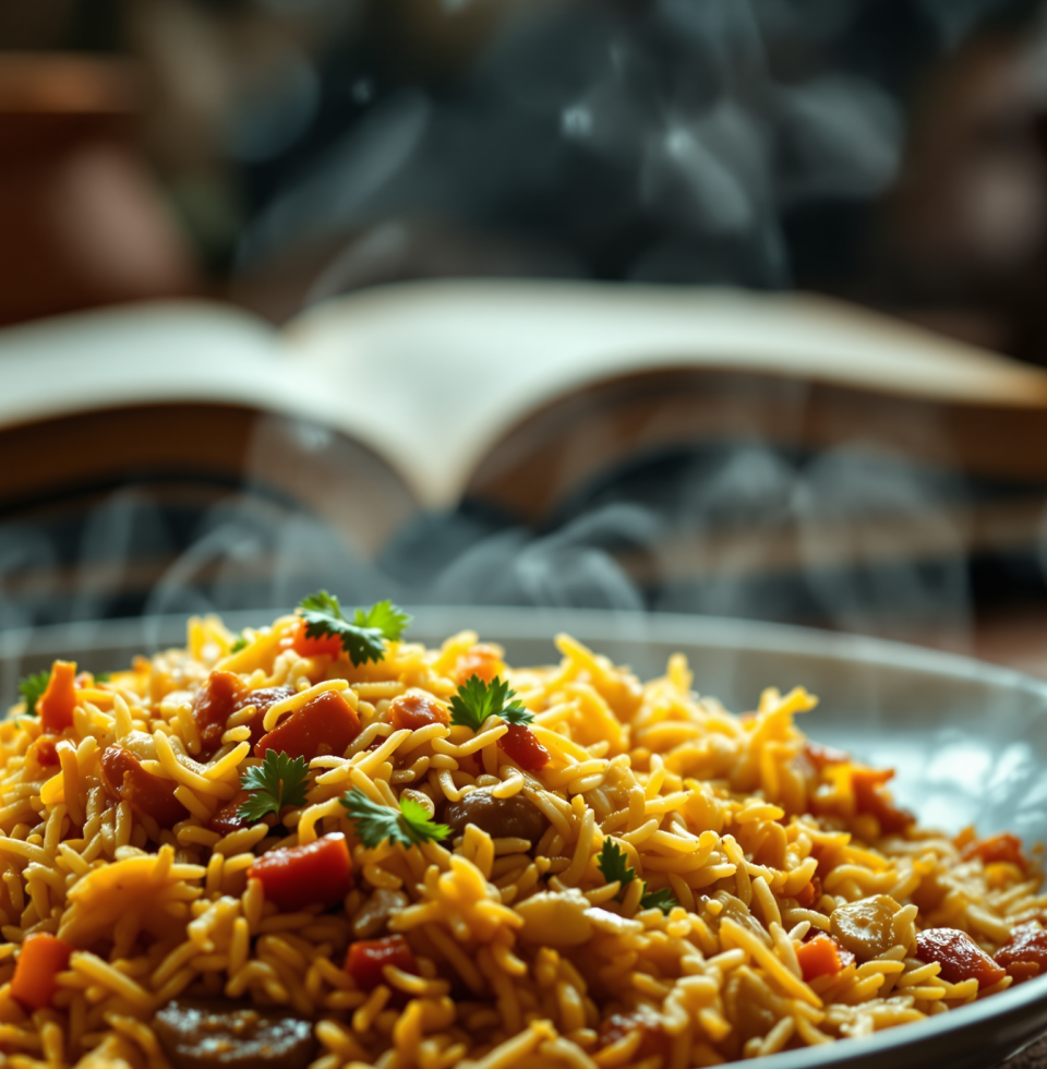 What a delightful surprise to stumble upon a forgotten recipe for biryani tucked away in an old cookbook. The aroma alone is bringing back such happy memories. This is going to be a delicious evening!