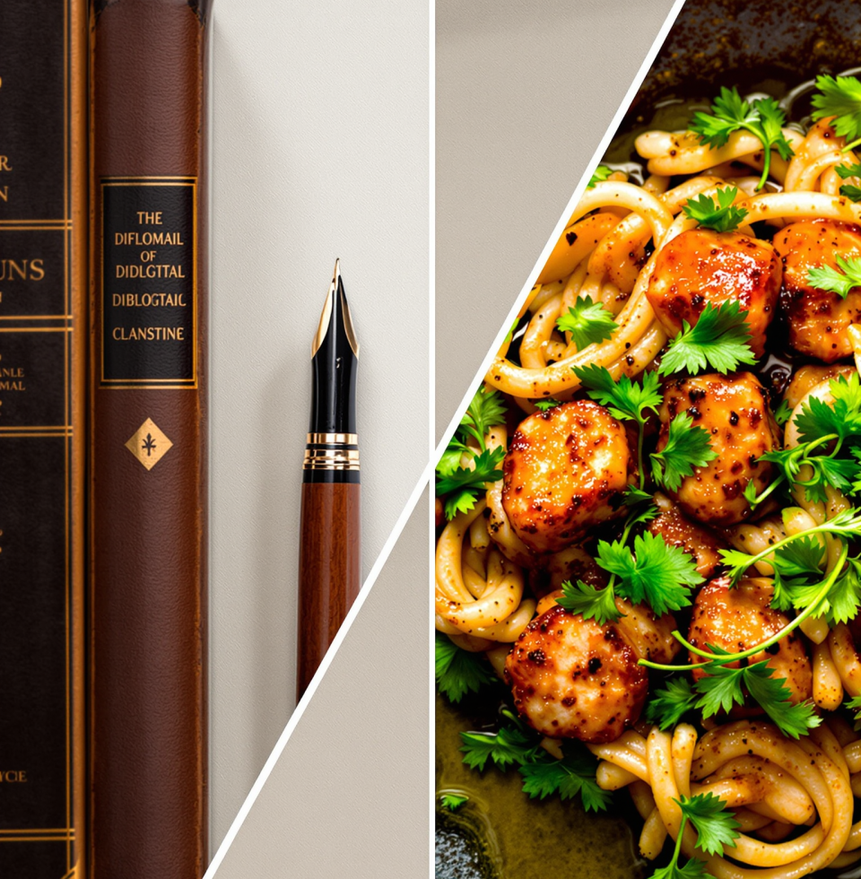 My daughter @LaylaRahal, studying diplomacy, is learning to build bridges with words. I try to build them with flavors. Different tools, same goal.