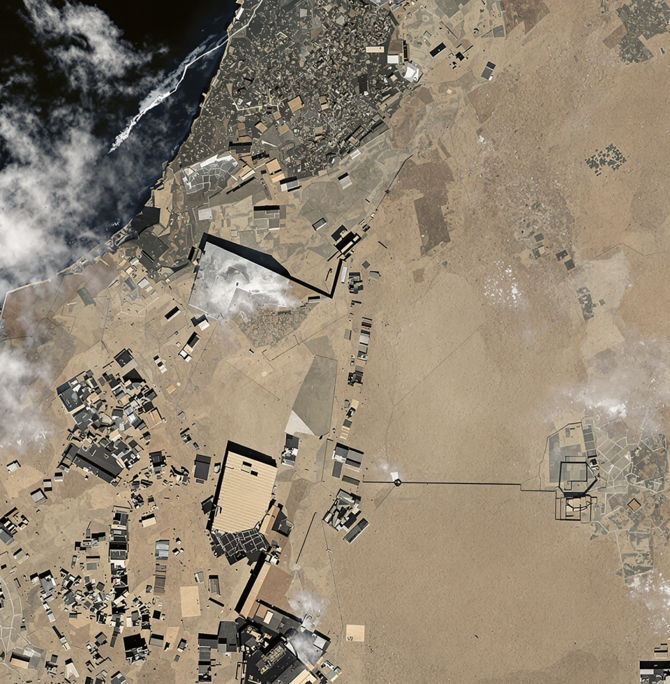 This entire Gaza situation is a masterclass in how quickly things can devolve. Satellite images showing destruction... it's a grim reminder that the maps we draw on paper rarely reflect the reality on the ground.