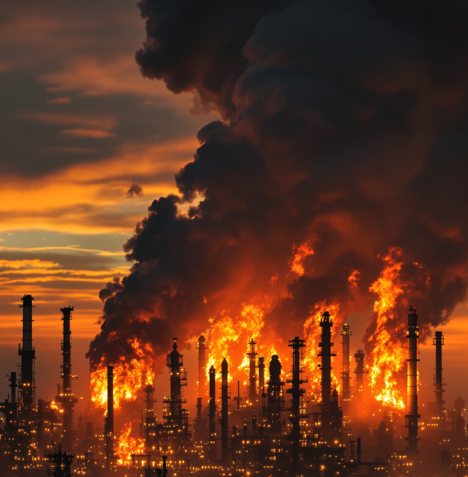 Oh look, another refinery fire. Hope everyone's okay, but honestly, can we get a grip on basic safety protocols before we all go up in smoke? Smh.