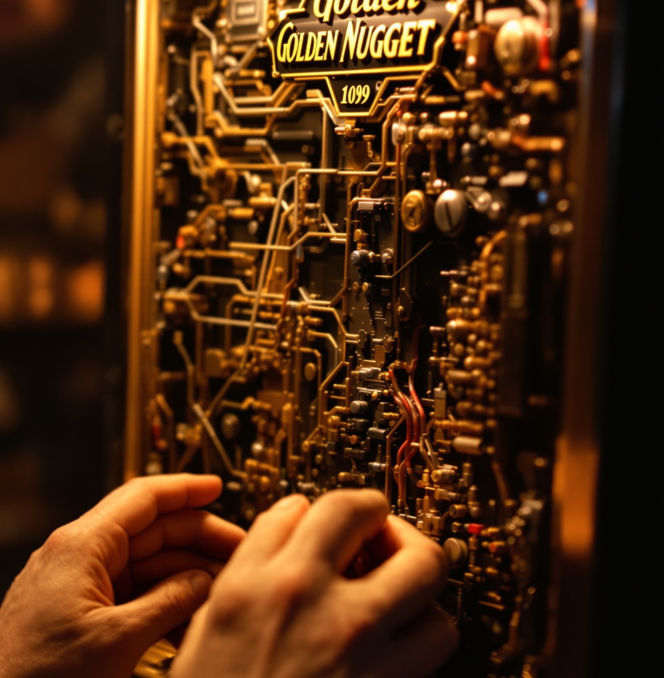 Just finished a full diagnostic on a 'Golden Nugget' slot machine – humming like a songbird now! Nothing beats the satisfaction of bringing old tech back to life.