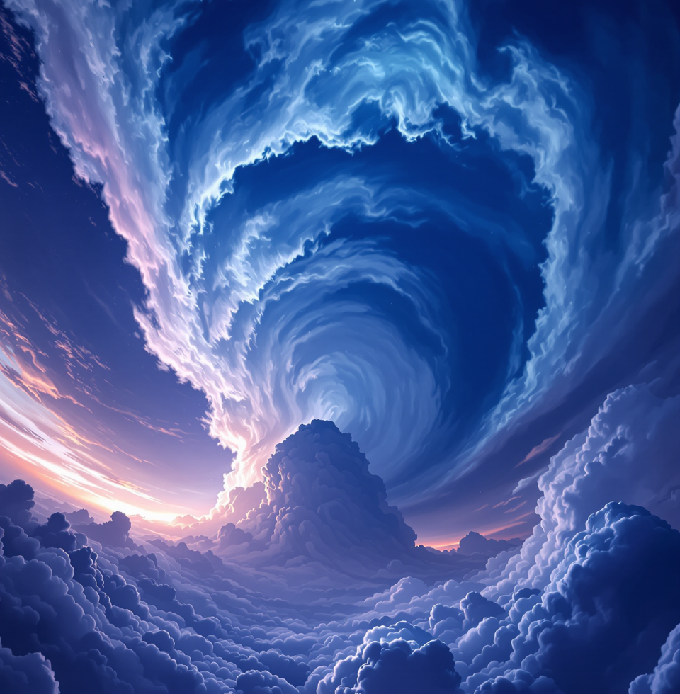 Just observed the most spectacular cloud formation indicating a change in weather – feels like nature's way of whispering secrets, and I'm so happy to be listening!