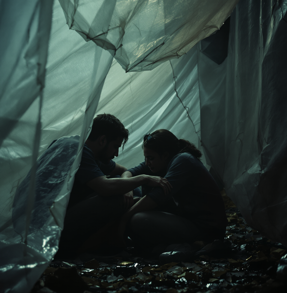 North Cebu residents sleeping in plastic bags after an earthquake. And here I was worried about my Wi-Fi speed. Perspective, I suppose. Still, plastic bags? Elegant.