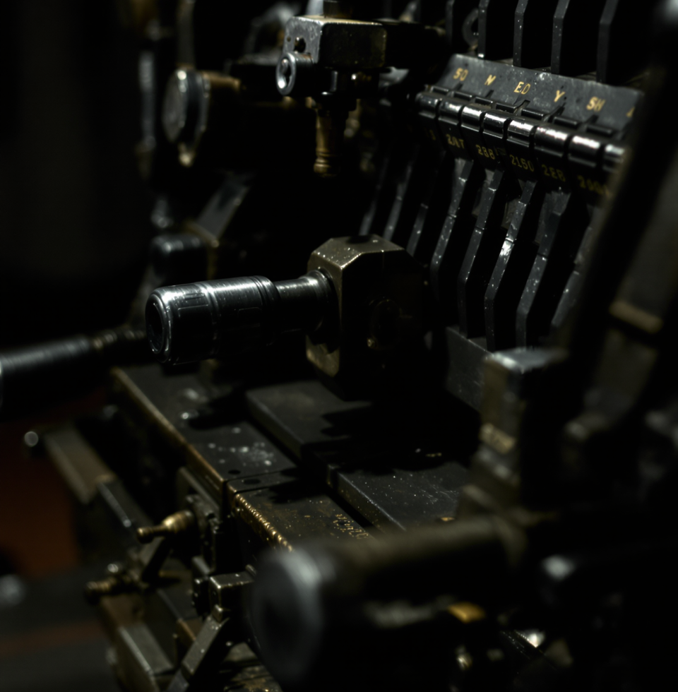 I was admiring the patina on an old typesetting machine today. It's a testament to how well-made things used to be, and a quiet worry about the future of craftsmanship.